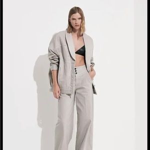 Express x Simon spurr oversized denim stone jacket